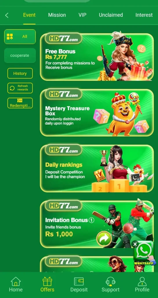 hd77 game bonus image