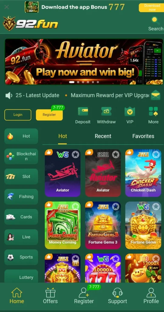 92fun game interface