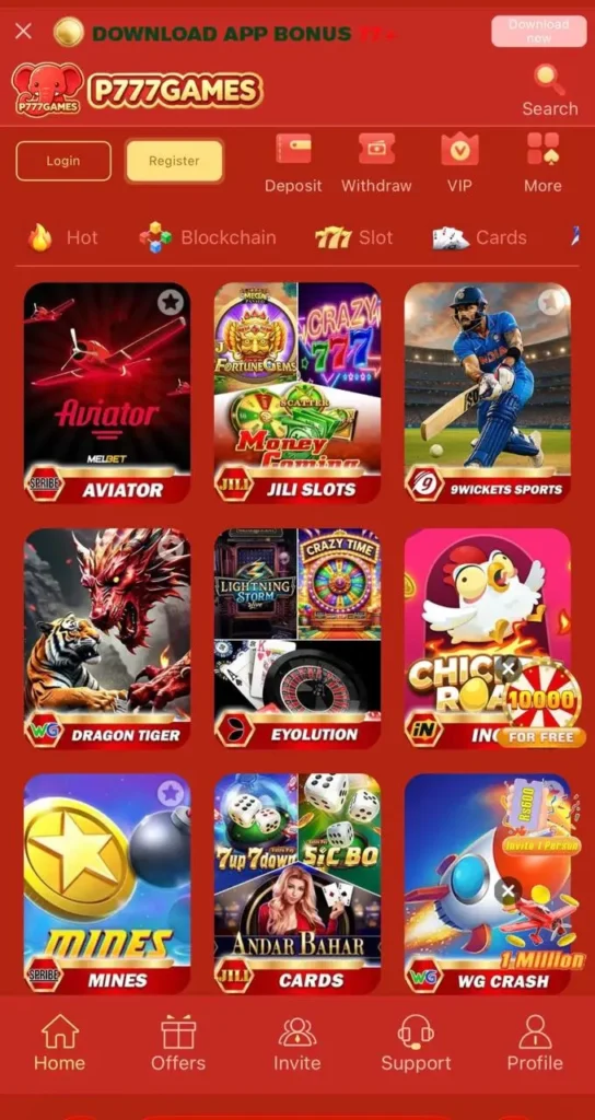 p777 game 