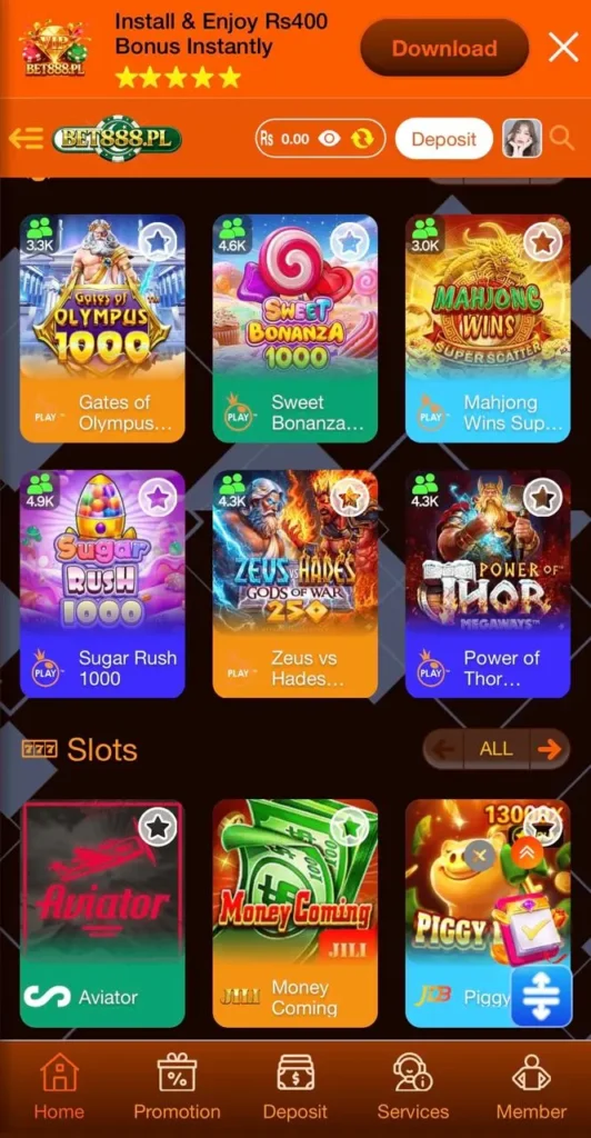 bet888 game interface