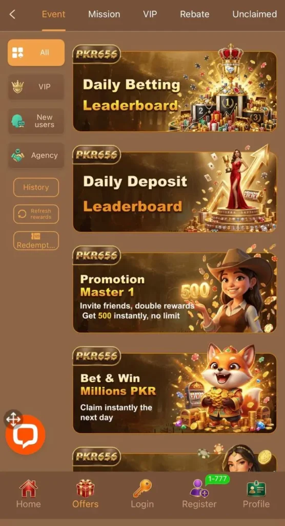 pkr666 game offer page
