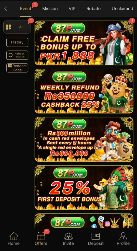 87p game bonus image