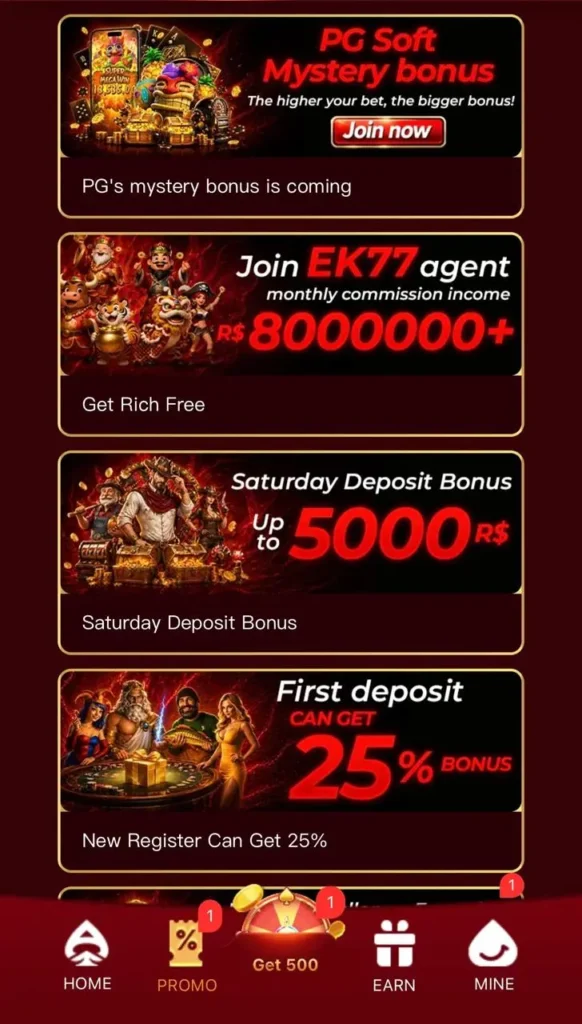 ek77 game bonus image