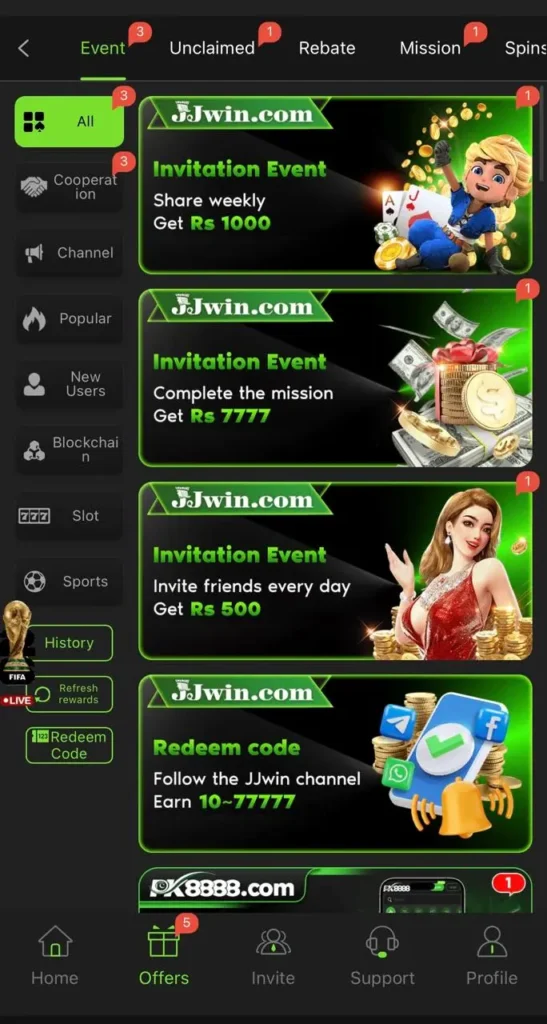 jjwin game bonus image